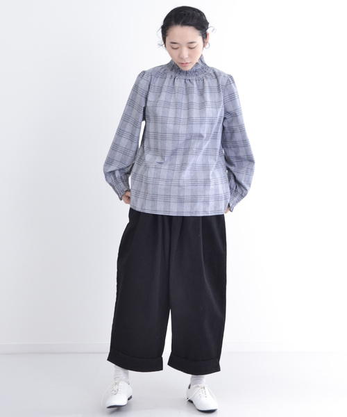 MERLOT（メルロー）の「裾ダブルスーパーワイドパンツ2135（その他パンツ・レディース・ベージュ/ネイビー/オレンジ/オフホワイト/ブルー/ブラウン/ホワイト系その他/ライトブルー/ブラック・FREE）」の21枚目の写真