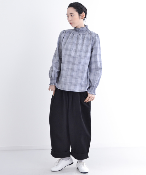 MERLOT（メルロー）の「裾ダブルスーパーワイドパンツ2135（その他パンツ・レディース・ベージュ/ネイビー/オレンジ/オフホワイト/ブルー/ブラウン/ホワイト系その他/ライトブルー/ブラック・FREE）」の20枚目の写真