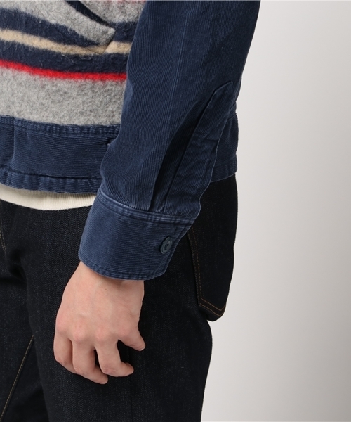 HYSTERIC GLAMOUR（ヒステリックグラマー）の「ジャカードボーダー 切替ファーマーズJK（ブルゾン・メンズ・グレー系その他/チャコールグレー・SMALL/MEDIUM/LARGE）」の12枚目の写真