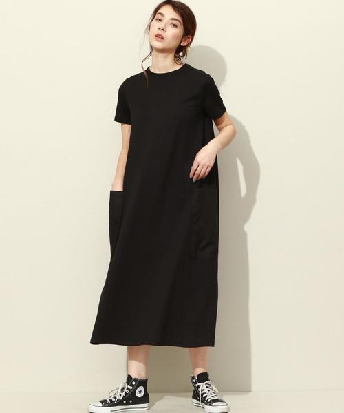 UNITED ARROWS（ユナイテッドアローズ）の「SFL カット コンビワンピース■■■◆（ワンピース・レディース・ホワイト/ブラック/イエロー/パープル/ネイビー・FREE）」の2枚目の写真