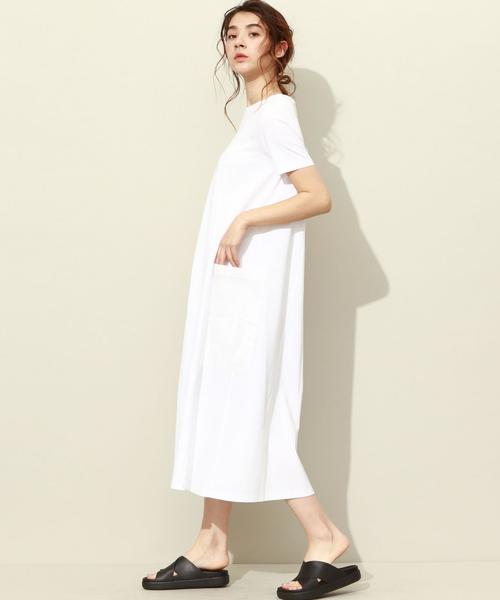 UNITED ARROWS（ユナイテッドアローズ）の「SFL カット コンビワンピース■■■◆（ワンピース・レディース・ホワイト/ブラック/イエロー/パープル/ネイビー・FREE）」の6枚目の写真