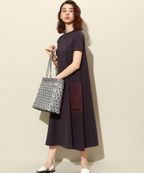 UNITED ARROWS（ユナイテッドアローズ）の「SFL カット コンビワンピース■■■◆（ワンピース・レディース・ホワイト/ブラック/イエロー/パープル/ネイビー・FREE）」の14枚目の写真