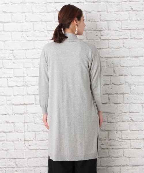 LEPSIM（レプシィム）の「14Gマシンウォッシャブルショールカーディガン　747288（カーディガン/ボレロ・レディース・カーキ/ダークネイビー/トップグレー/オフホワイト・MEDIUM/LARGE）」の14枚目の写真