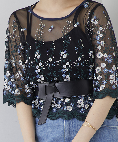 STUDIOUS(ステュディオス)の「クロスモダンサッシュベルト(ベルト・レディース・ブラック/ベージュ/ワインレッド・FREE)」の2枚目の写真