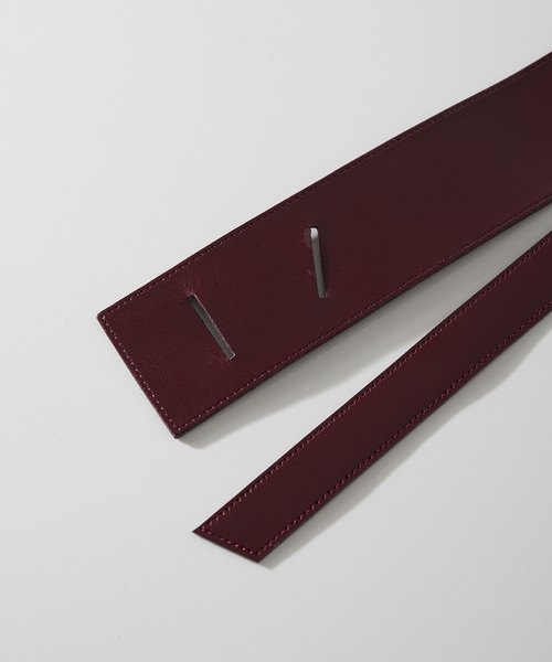 STUDIOUS(ステュディオス)の「クロスモダンサッシュベルト(ベルト・レディース・ブラック/ベージュ/ワインレッド・FREE)」の8枚目の写真