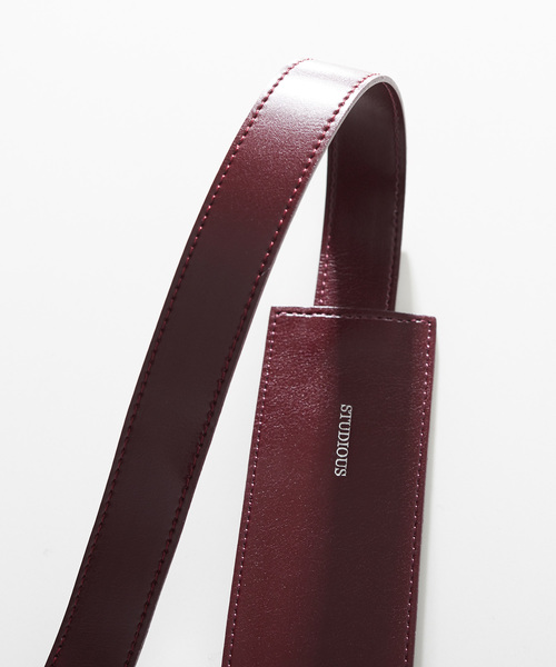 STUDIOUS(ステュディオス)の「クロスモダンサッシュベルト(ベルト・レディース・ブラック/ベージュ/ワインレッド・FREE)」の9枚目の写真