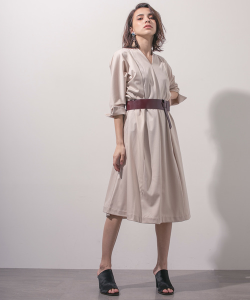 STUDIOUS(ステュディオス)の「クロスモダンサッシュベルト(ベルト・レディース・ブラック/ベージュ/ワインレッド・FREE)」の11枚目の写真