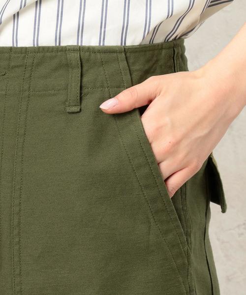 green label relaxing（グリーンレーベルリラクシング）の「◆CB Cバックサテンベイカーパンツ③ ◆（チノパンツ・レディース・オリーブ/ベージュ・40/38/42/36/34）」の8枚目の写真