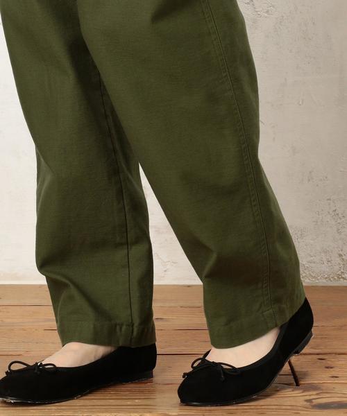 green label relaxing（グリーンレーベルリラクシング）の「◆CB Cバックサテンベイカーパンツ③ ◆（チノパンツ・レディース・オリーブ/ベージュ・40/38/42/36/34）」の10枚目の写真