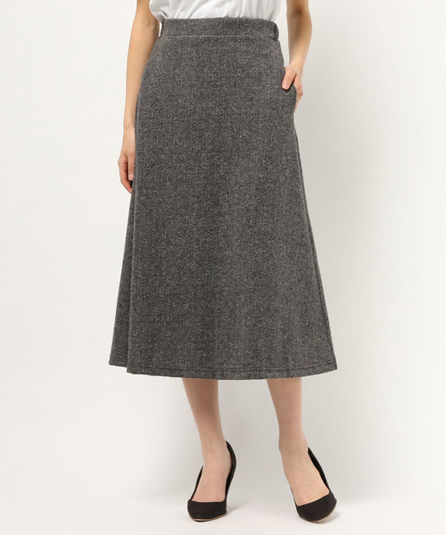 koe（コエ）の「ヘリンボーンジャガードスカート（スカート・レディース・ブラウン/グレー・L/M/S）」の5枚目の写真
