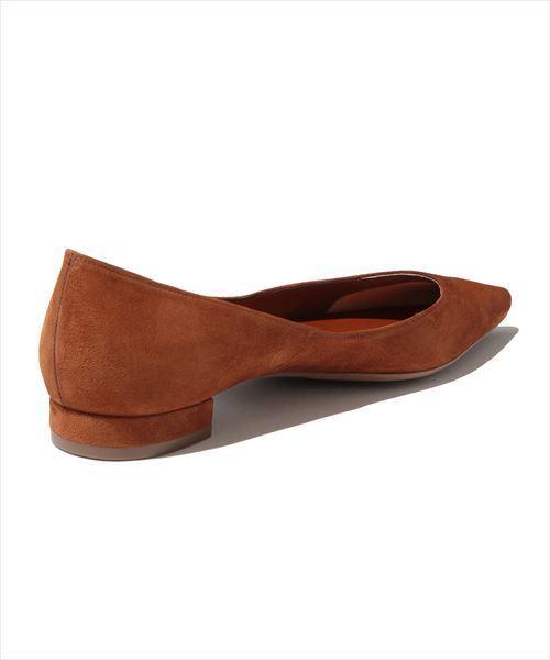 ADAM ET ROPE'（アダムエロペ）の「ポインテットフラットシューズ（パンプス・レディース・ホワイト/ピンク/キャメル・23/23.5/24/24.5/25）」の5枚目の写真