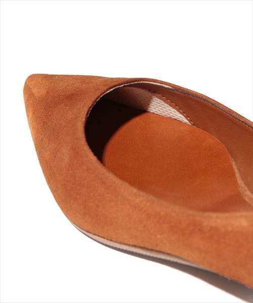 ADAM ET ROPE'（アダムエロペ）の「ポインテットフラットシューズ（パンプス・レディース・ホワイト/ピンク/キャメル・23/23.5/24/24.5/25）」の6枚目の写真