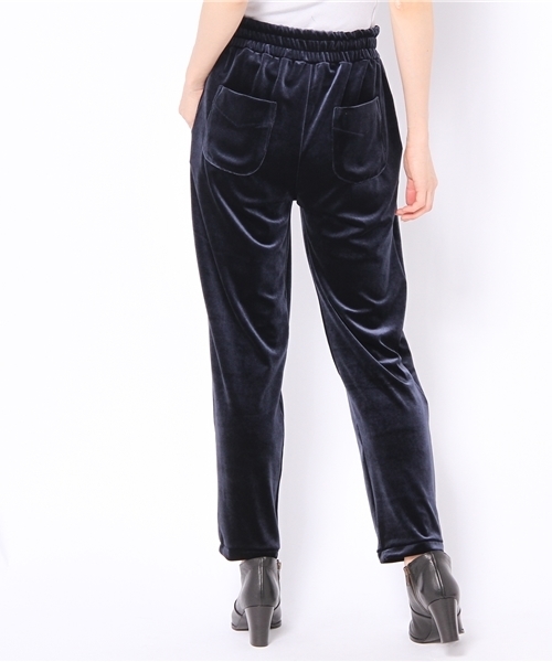Khaju（カージュ）の「Khaju:ベロアパンツ（その他パンツ・レディース・ブラック/ネイビー・ONE SIZE）」の4枚目の写真