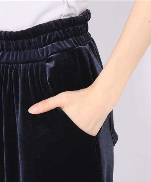 Khaju（カージュ）の「Khaju:ベロアパンツ（その他パンツ・レディース・ブラック/ネイビー・ONE SIZE）」の7枚目の写真