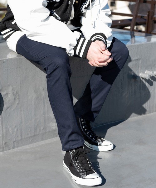 ８(eight)（エイト）の「ストレッチスキニーサルエルパンツ（チノパンツ・メンズ・ブラック/チャコールグレー/カーキ/ネイビー/ベージュ/ワイン・X-LARGE/LARGE/MEDIUM）」の5枚目の写真