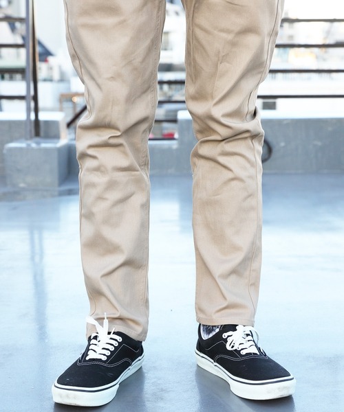 ８(eight)（エイト）の「ストレッチスキニーサルエルパンツ（チノパンツ・メンズ・ブラック/チャコールグレー/カーキ/ネイビー/ベージュ/ワイン・X-LARGE/LARGE/MEDIUM）」の10枚目の写真