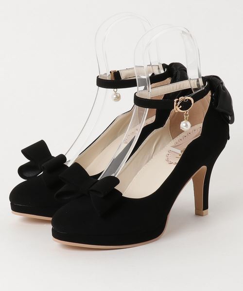 LODISPOTTO(ロディスポット)の「レディオーガンリボンパンプス(パンプス・レディース・ライトグレー/ブラック/ベージュ/ピンク/アイボリー・LARGE/MEDIUM/SMALL)」の3枚目の写真