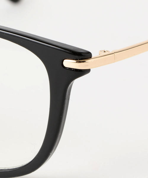 green label relaxing（グリーンレーベルリラクシング）の「SC GLR クリア メタルT ウエリントン メガネ ◆（メガネ・メンズ・ブラック/ダークブラウン・FREE）」の5枚目の写真