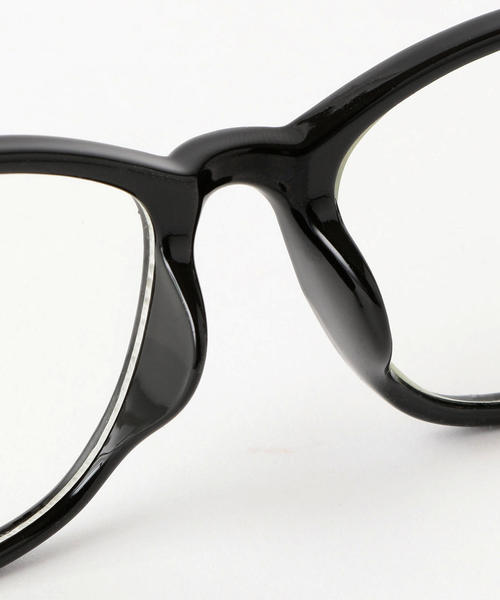 green label relaxing（グリーンレーベルリラクシング）の「SC GLR クリア メタルT ウエリントン メガネ ◆（メガネ・メンズ・ブラック/ダークブラウン・FREE）」の6枚目の写真