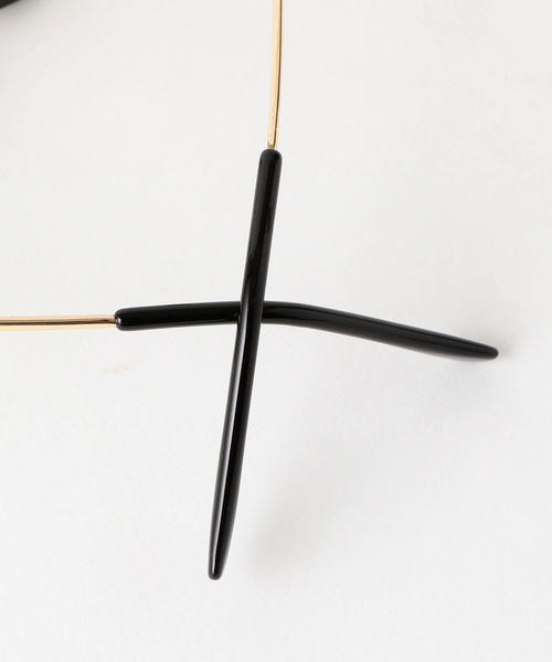 green label relaxing（グリーンレーベルリラクシング）の「SC GLR クリア メタルT ウエリントン メガネ ◆（メガネ・メンズ・ブラック/ダークブラウン・FREE）」の8枚目の写真