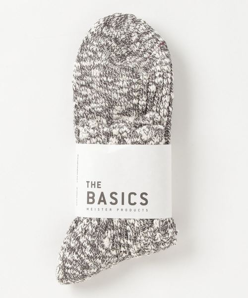 THE BASICS（ザ ベーシックス）の「THE BASICS/ ザ ベーシックス 　スラブソックス（ソックス/靴下・メンズ・ブラック/パープル/グリーン/チャコールグレー/ネイビー/ベージュ・FREE）」の3枚目の写真
