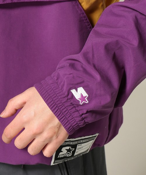 STARTER（スターター）の「STARTER*JW NYLON SWITCHING ANORAK（マウンテンパーカー・メンズ・ブラック/パープル・LARGE/MEDIUM）」の8枚目の写真