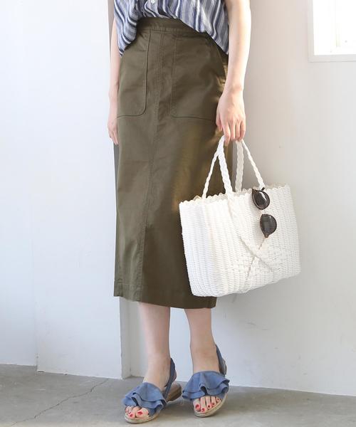 coen(コーエン)の「ベイカーストレッチタイトロングスカート(スカート・レディース・ベージュ/カーキ・SMALL/MEDIUM/LARGE)」の19枚目の写真