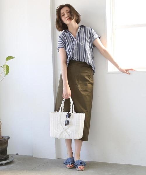 coen(コーエン)の「ベイカーストレッチタイトロングスカート(スカート・レディース・ベージュ/カーキ・SMALL/MEDIUM/LARGE)」の18枚目の写真