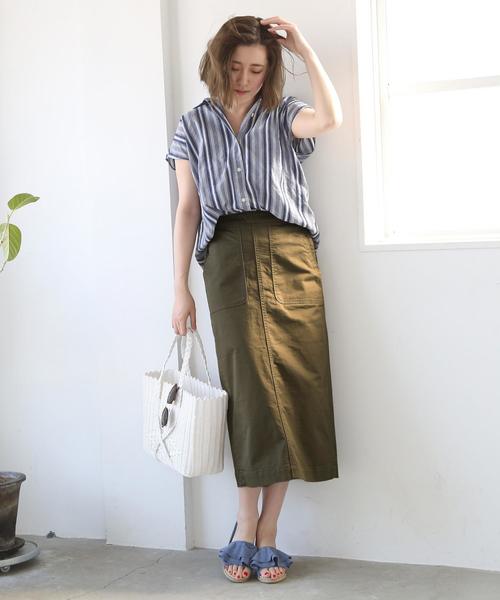 coen(コーエン)の「ベイカーストレッチタイトロングスカート(スカート・レディース・ベージュ/カーキ・SMALL/MEDIUM/LARGE)」の22枚目の写真