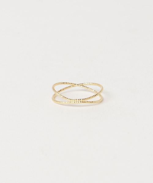 欧州航路(オウシュウコウロ)の「【欧州航路】メタル2連リング(リング・レディース・ゴールド/シルバー・FREE)」の1枚目の写真