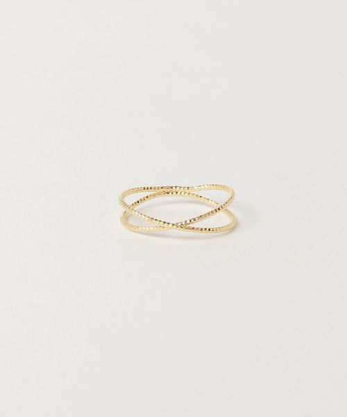 欧州航路(オウシュウコウロ)の「【欧州航路】メタル2連リング(リング・レディース・ゴールド/シルバー・FREE)」の3枚目の写真