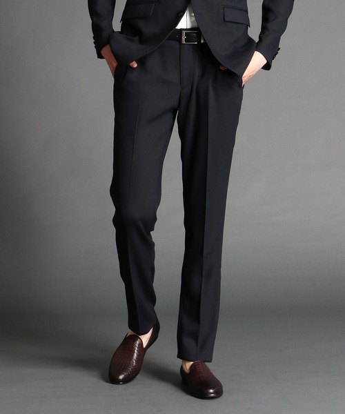 MONSIEUR NICOLE（ムッシュニコル）の「EVALETカラミストレッチスラックス（スラックス・メンズ・ライトグレー/ネイビー/ベージュ/ブルー・MEDIUM/LARGE/X-LARGE/SMALL）」の3枚目の写真