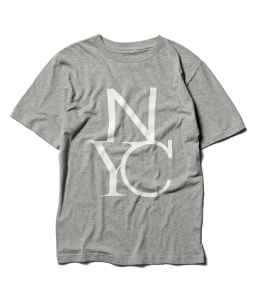 Saturdays NYC（サタデーズ ニューヨークシティ ）の「○SATURDYS FONTS（Tシャツ/カットソー・メンズ・ホワイト/グレー/グリーン/ネイビー・X-SMALL/SMALL/MEDIUM/LARGE）」の3枚目の写真