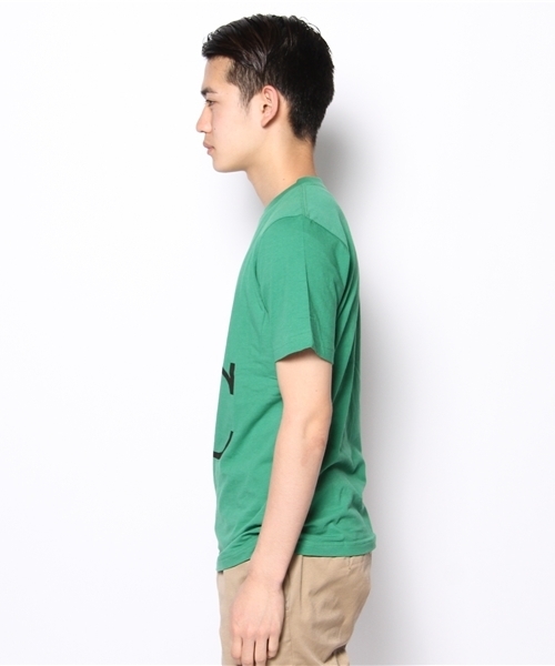 Saturdays NYC（サタデーズ ニューヨークシティ ）の「○SATURDYS FONTS（Tシャツ/カットソー・メンズ・ホワイト/グレー/グリーン/ネイビー・X-SMALL/SMALL/MEDIUM/LARGE）」の6枚目の写真