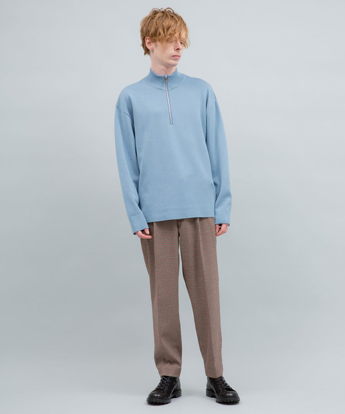 UNITED TOKYO(ユナイテッドトウキョウ)の「18G T/Cミラノリブハーフジッププルオーバー(ニット/セーター・メンズ・ブラック/ブラウン/サックスブルー/ダークグレー・1/2/3)」の11枚目の写真