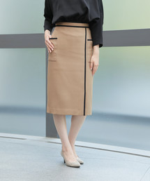 バイカラータイトスカート