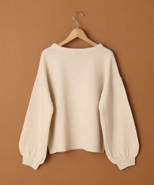 OLIVE des OLIVE（オリーブデオリーブ）の「カノコロゴニット（ニット/セーター・レディース・オフホワイト/ブラウン/ブラック/ワイン・FREE）」の15枚目の写真