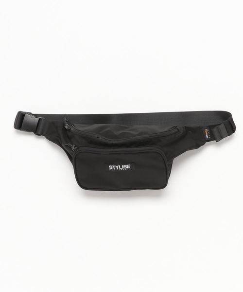 STYLISE（スタイライズ）の「【STYLISE ORIGINAL】BODY BAG（ボディバッグ/ウエストポーチ・メンズ・ブラック/レッド・ONESIZE）」の9枚目の写真