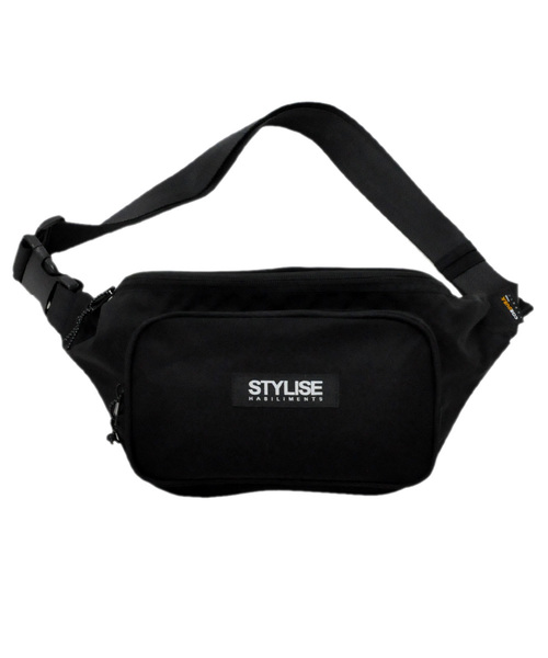 STYLISE（スタイライズ）の「【STYLISE ORIGINAL】BODY BAG（ボディバッグ/ウエストポーチ・メンズ・ブラック/レッド・ONESIZE）」の11枚目の写真
