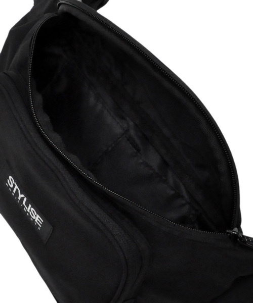 STYLISE（スタイライズ）の「【STYLISE ORIGINAL】BODY BAG（ボディバッグ/ウエストポーチ・メンズ・ブラック/レッド・ONESIZE）」の19枚目の写真