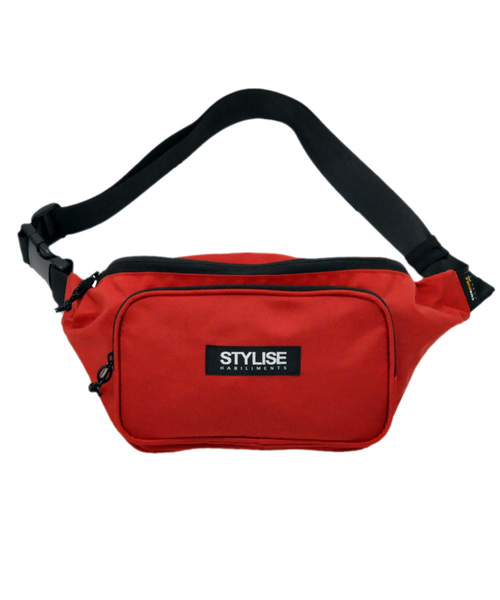 STYLISE（スタイライズ）の「【STYLISE ORIGINAL】BODY BAG（ボディバッグ/ウエストポーチ・メンズ・ブラック/レッド・ONESIZE）」の20枚目の写真