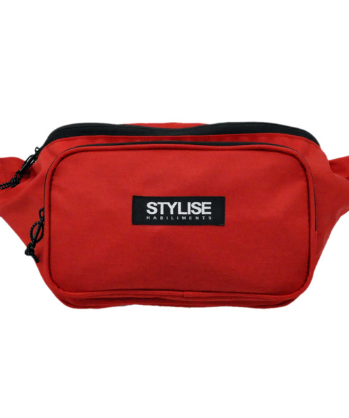 STYLISE（スタイライズ）の「【STYLISE ORIGINAL】BODY BAG（ボディバッグ/ウエストポーチ・メンズ・ブラック/レッド・ONESIZE）」の22枚目の写真