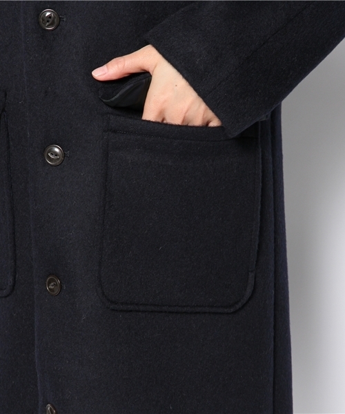 ビームスボーイ　フード付きウールコート BEAMS BOY（ビームスボーイ）の「□BEAMS BOY / WOOL ビーバー