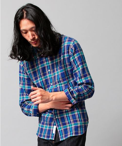 BEAUTY&YOUTH UNITED ARROWS（ビューティーアンドユースユナイテッドアローズ）の「BY ビエラ チェック ボタンダウン シャツ（Regular）◆§（シャツ/ブラウス・メンズ・レッド/ダークグリーン/ネイビー・SMALL/LARGE/MEDIUM/X-LARGE/X-SMALL）」の6枚目の写真