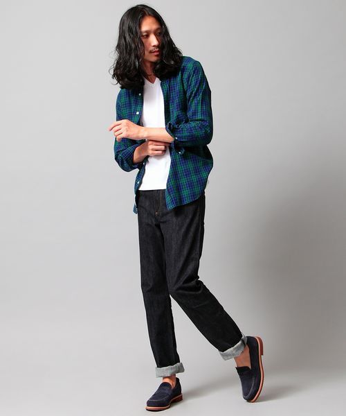 BEAUTY&YOUTH UNITED ARROWS（ビューティーアンドユースユナイテッドアローズ）の「BY ビエラ チェック ボタンダウン シャツ（Regular）◆§（シャツ/ブラウス・メンズ・レッド/ダークグリーン/ネイビー・SMALL/LARGE/MEDIUM/X-LARGE/X-SMALL）」の8枚目の写真