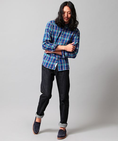 BEAUTY&YOUTH UNITED ARROWS（ビューティーアンドユースユナイテッドアローズ）の「BY ビエラ チェック ボタンダウン シャツ（Regular）◆§（シャツ/ブラウス・メンズ・レッド/ダークグリーン/ネイビー・SMALL/LARGE/MEDIUM/X-LARGE/X-SMALL）」の9枚目の写真