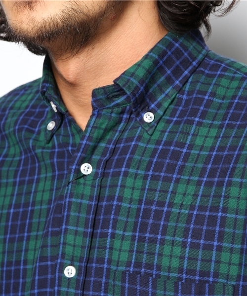 BEAUTY&YOUTH UNITED ARROWS（ビューティーアンドユースユナイテッドアローズ）の「BY ビエラ チェック ボタンダウン シャツ（Regular）◆§（シャツ/ブラウス・メンズ・レッド/ダークグリーン/ネイビー・SMALL/LARGE/MEDIUM/X-LARGE/X-SMALL）」の14枚目の写真