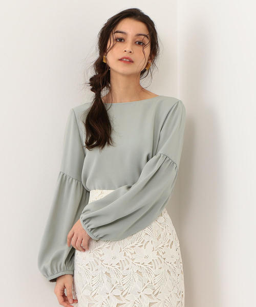 EMMEL REFINES（エメルリファインズ）の「【EMMEL REFINES】〔ハンドウォッシャブル〕FC H/W PEツイル BL-JSPBO（シャツ/ブラウス・レディース・ライトブルー/ネイビー/ナチュラル・FREE）」の3枚目の写真