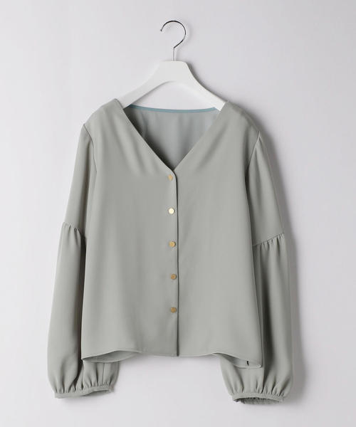 EMMEL REFINES（エメルリファインズ）の「【EMMEL REFINES】〔ハンドウォッシャブル〕FC H/W PEツイル BL-JSPBO（シャツ/ブラウス・レディース・ライトブルー/ネイビー/ナチュラル・FREE）」の14枚目の写真