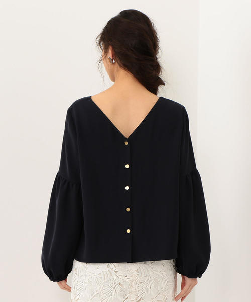 EMMEL REFINES（エメルリファインズ）の「【EMMEL REFINES】〔ハンドウォッシャブル〕FC H/W PEツイル BL-JSPBO（シャツ/ブラウス・レディース・ライトブルー/ネイビー/ナチュラル・FREE）」の15枚目の写真